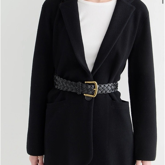 J. Crew Sweaters - J Crew 2023 Cecile Sweater Blazer Coatigan Black Oversized Fit Perfect Gift NWT